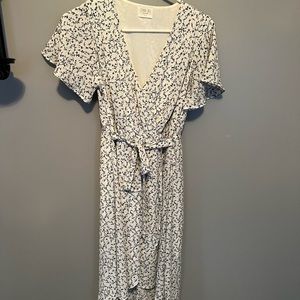 Floral high low dress